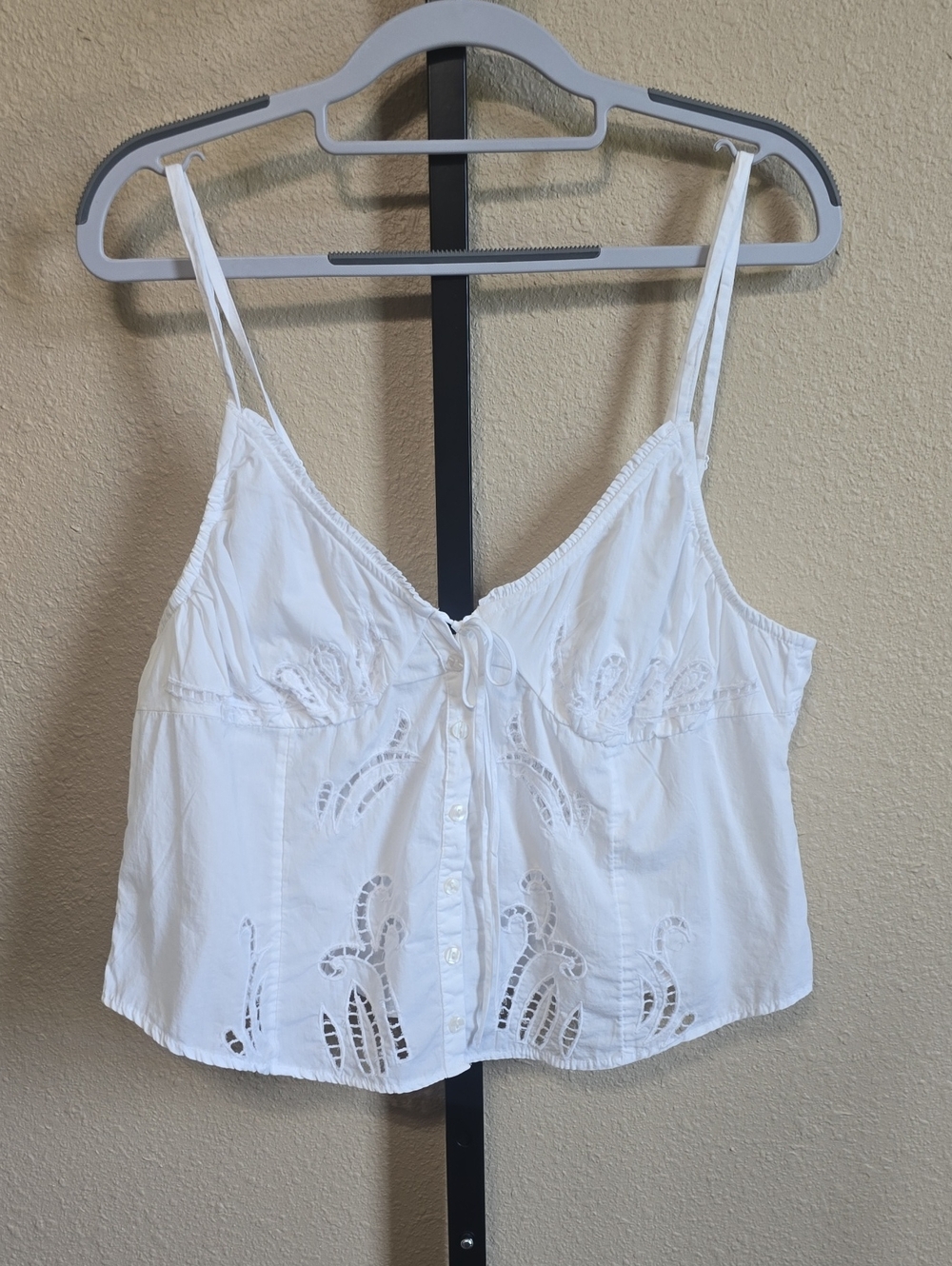 NWT Free People Sweet Sammie Eyelet Cropped Top. XL - Picture 4 of 9